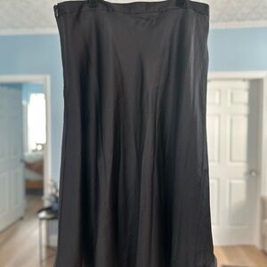 Vintage Banana Republic Black Silk Skirt